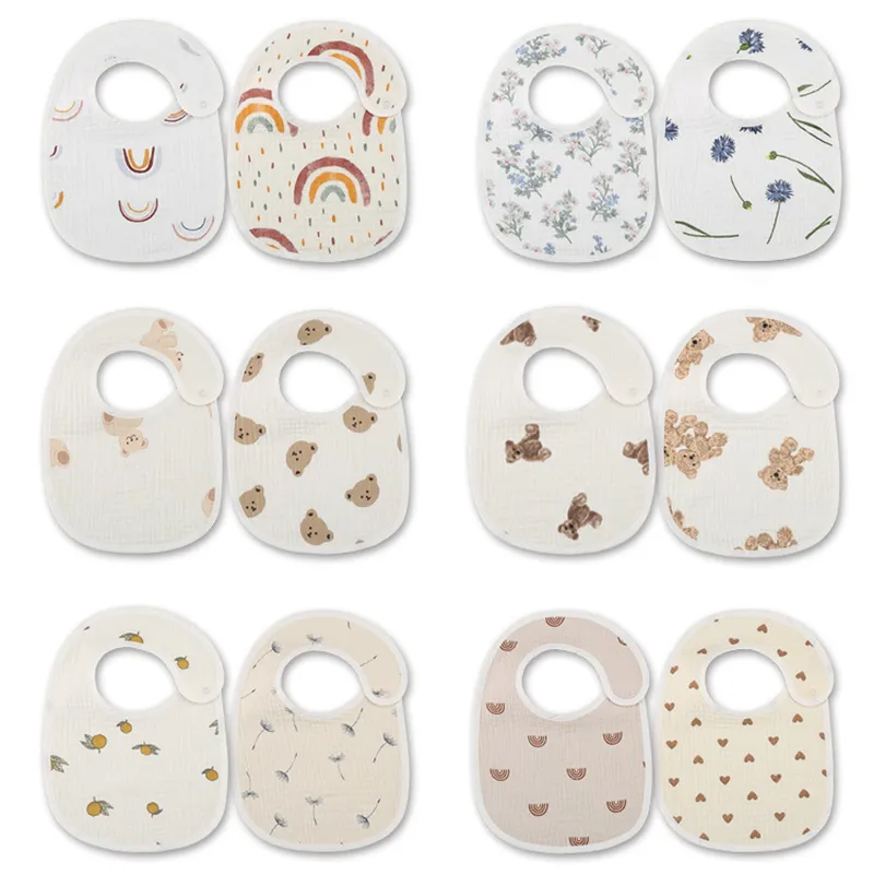 Baby Clothing Fabric - 2 sztuk/zestaw wodoodporna śliniaki dla dzieci