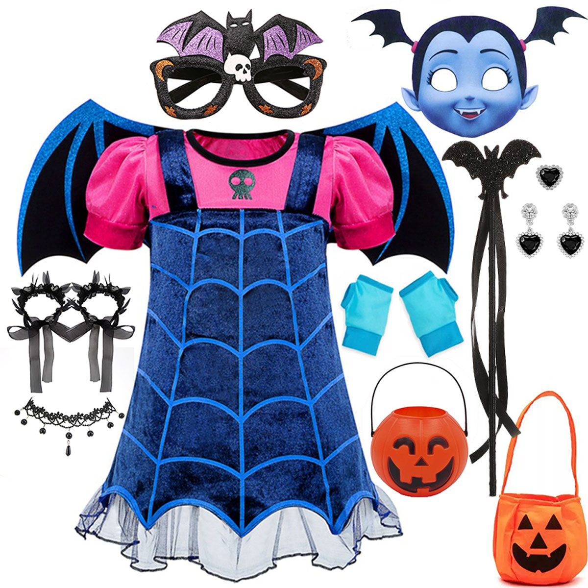 Baby Q Clothing - Strój Wampirzycy dla Dziewczynki na Halloween