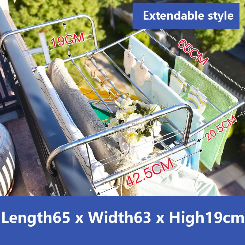Baby Clothing Drying Rack - Wysuwany składany wieszak na ubrania ze