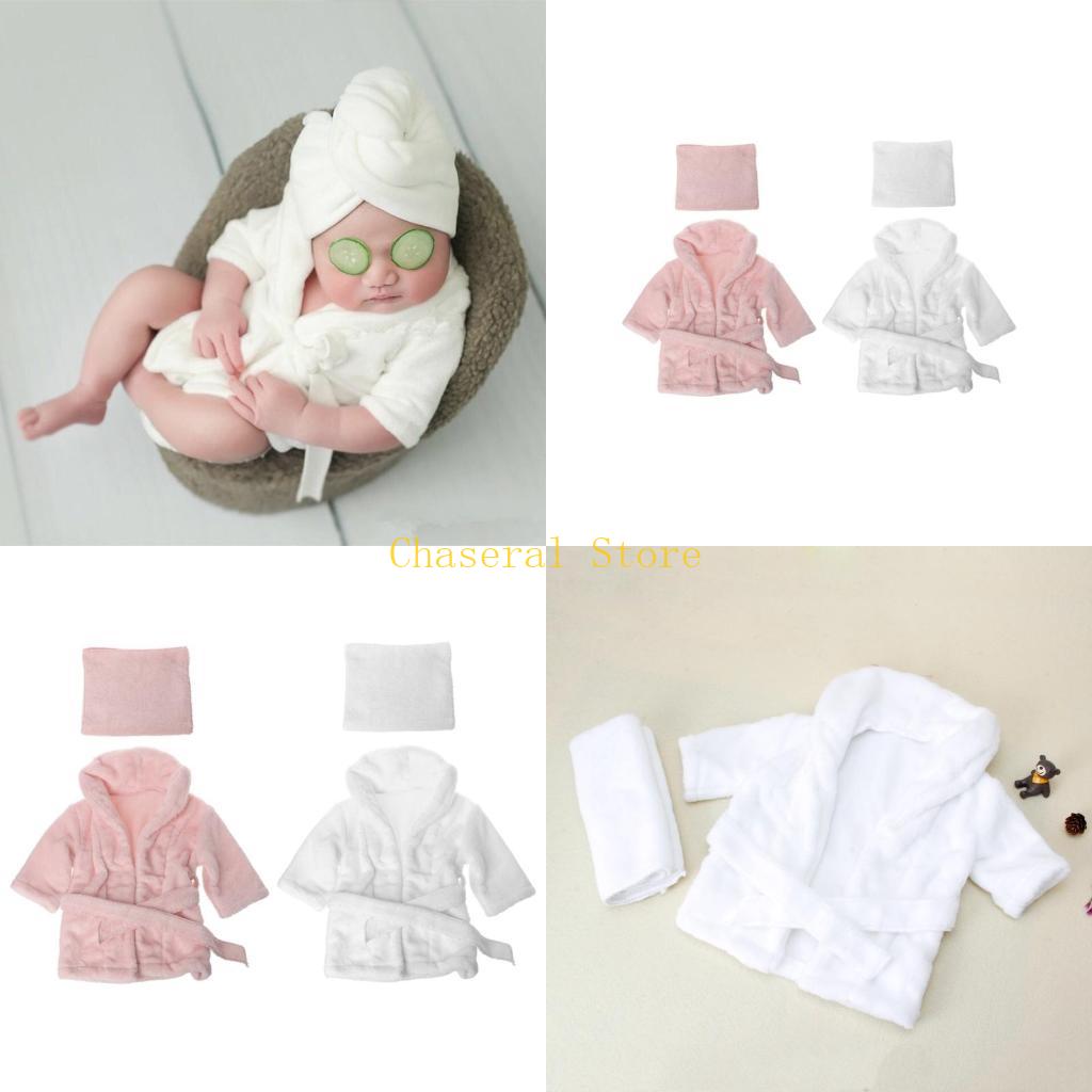 Baby Clothing Newborn - E7CE szlafroki dziecięce Ręcznik jednokolorowy Ciepłe