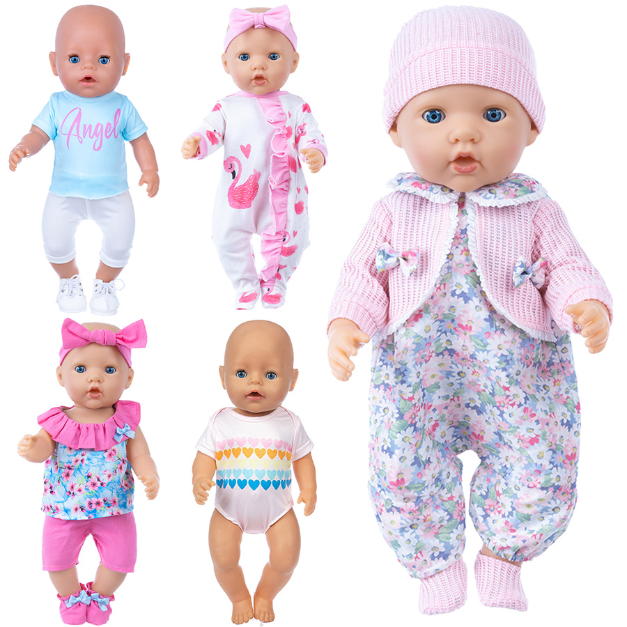 Baby Clothing Newborn - Ubranka dla lalek 18-calowych Reborn, uroczy