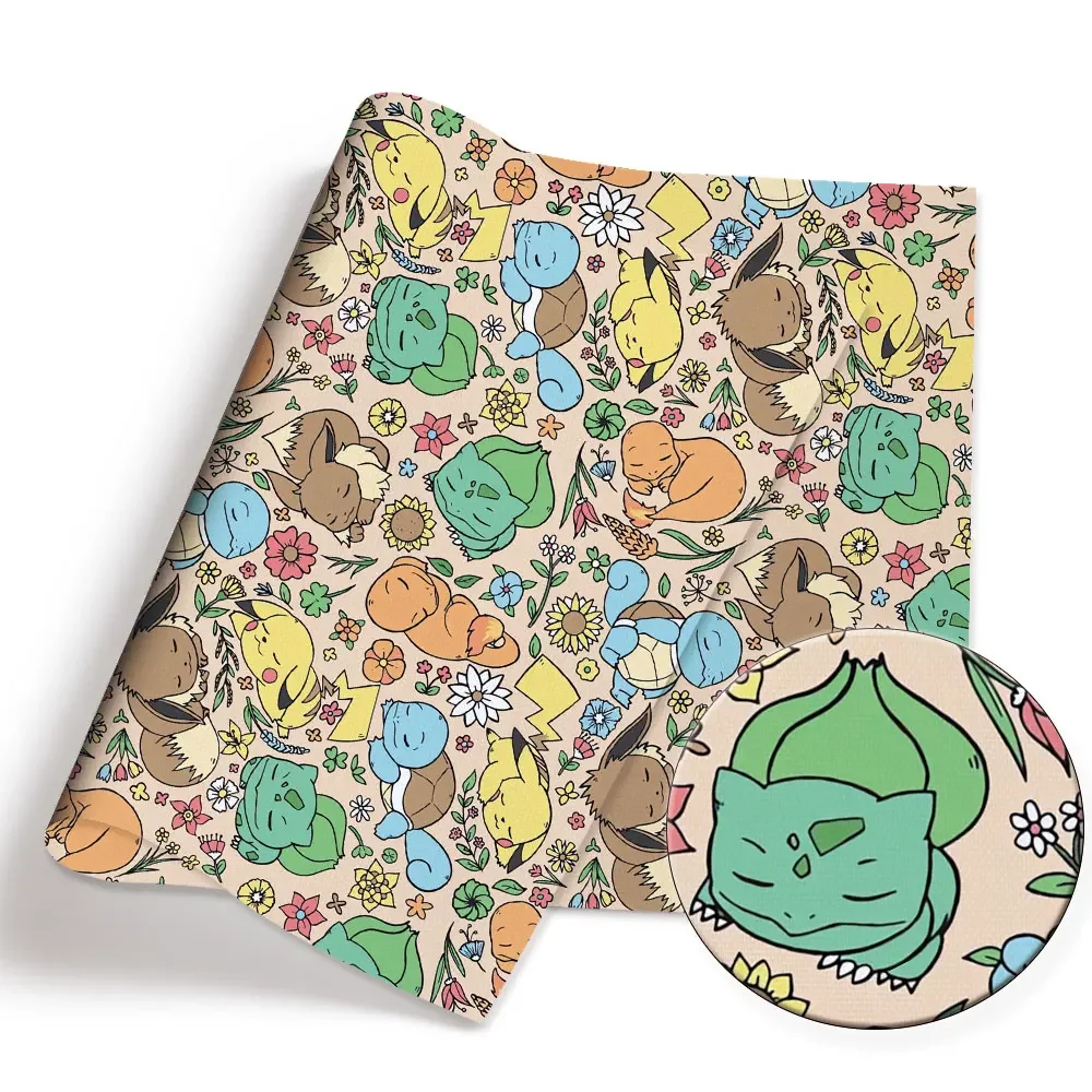 Pokemon Cartoon Fabric140 * 50 – Baby Clothing Fabric recenzja i cena