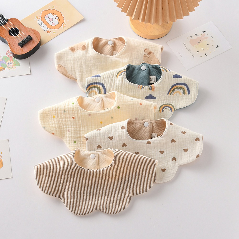 Uroczy dwustronny śliniak dla  – Baby Clothing Fabric recenzja i cena