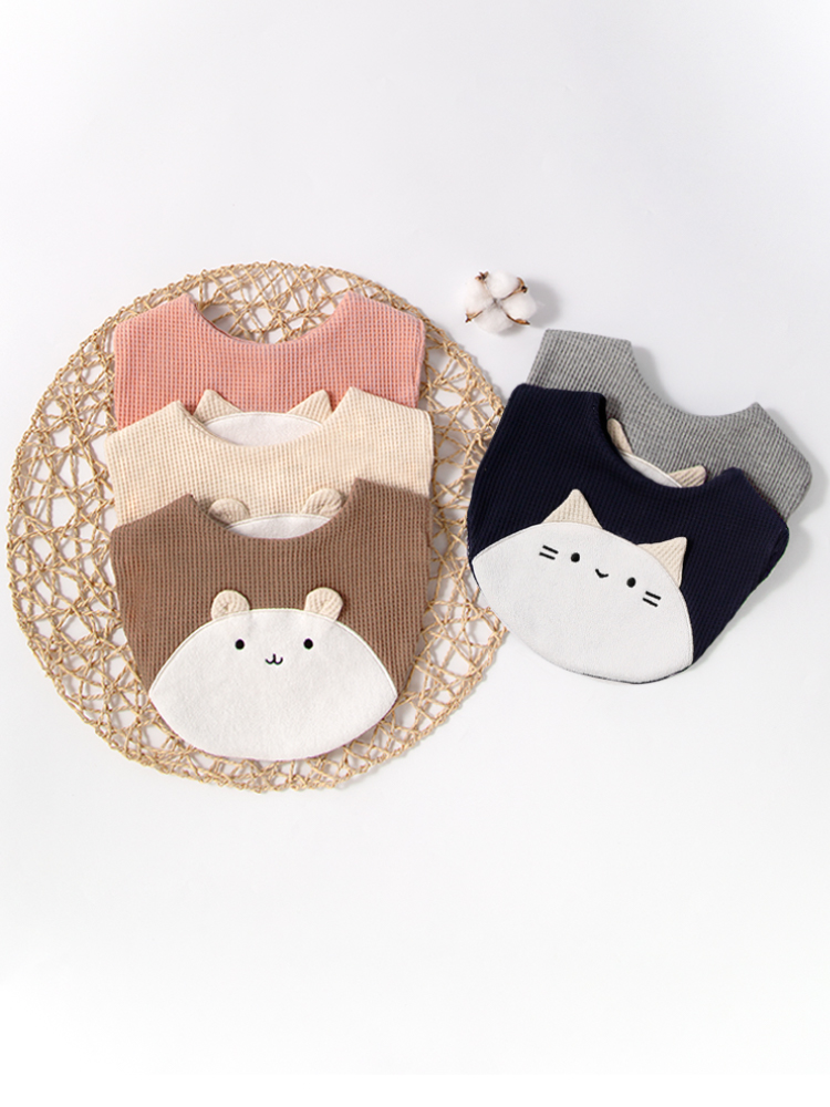 2 sztuki śliniaczek kotek miś  – Baby Clothing Fabric recenzja i cena