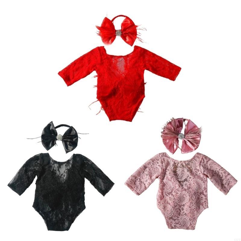 Elegancki koronkowy zestaw rom – Baby Clothing Newborn recenzja i cena
